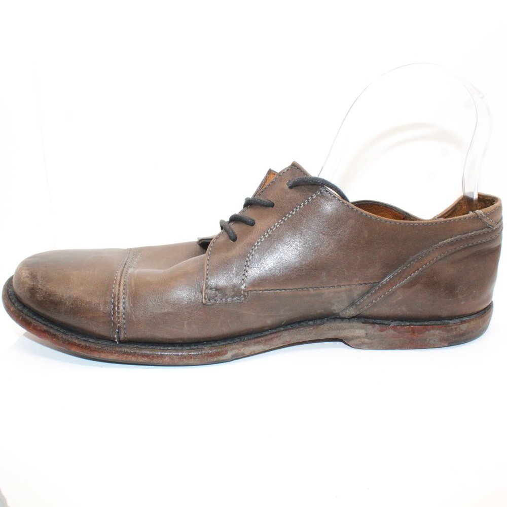 Sutro San Francisco Mens Sz 9D Larkin Brown Distressed Leather Oxford Shoes - Picture 10 of 14